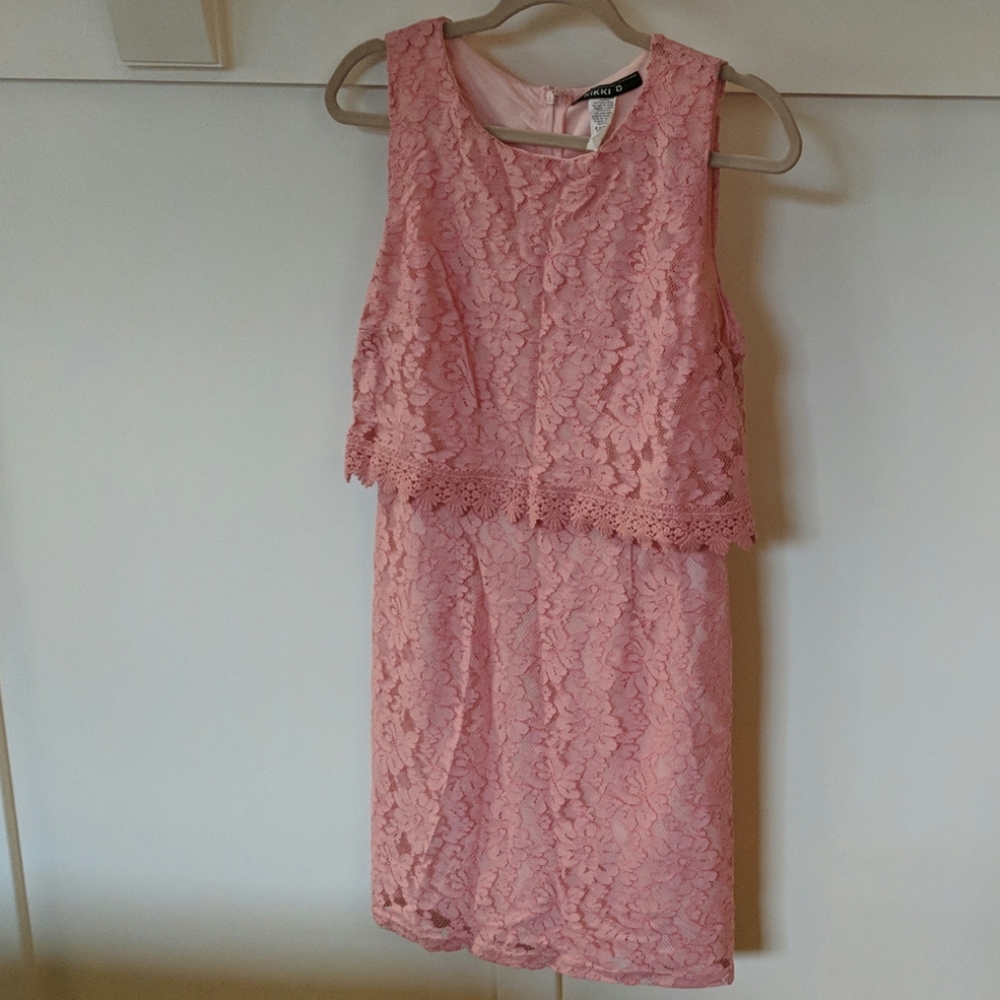 Pink Lace Dress